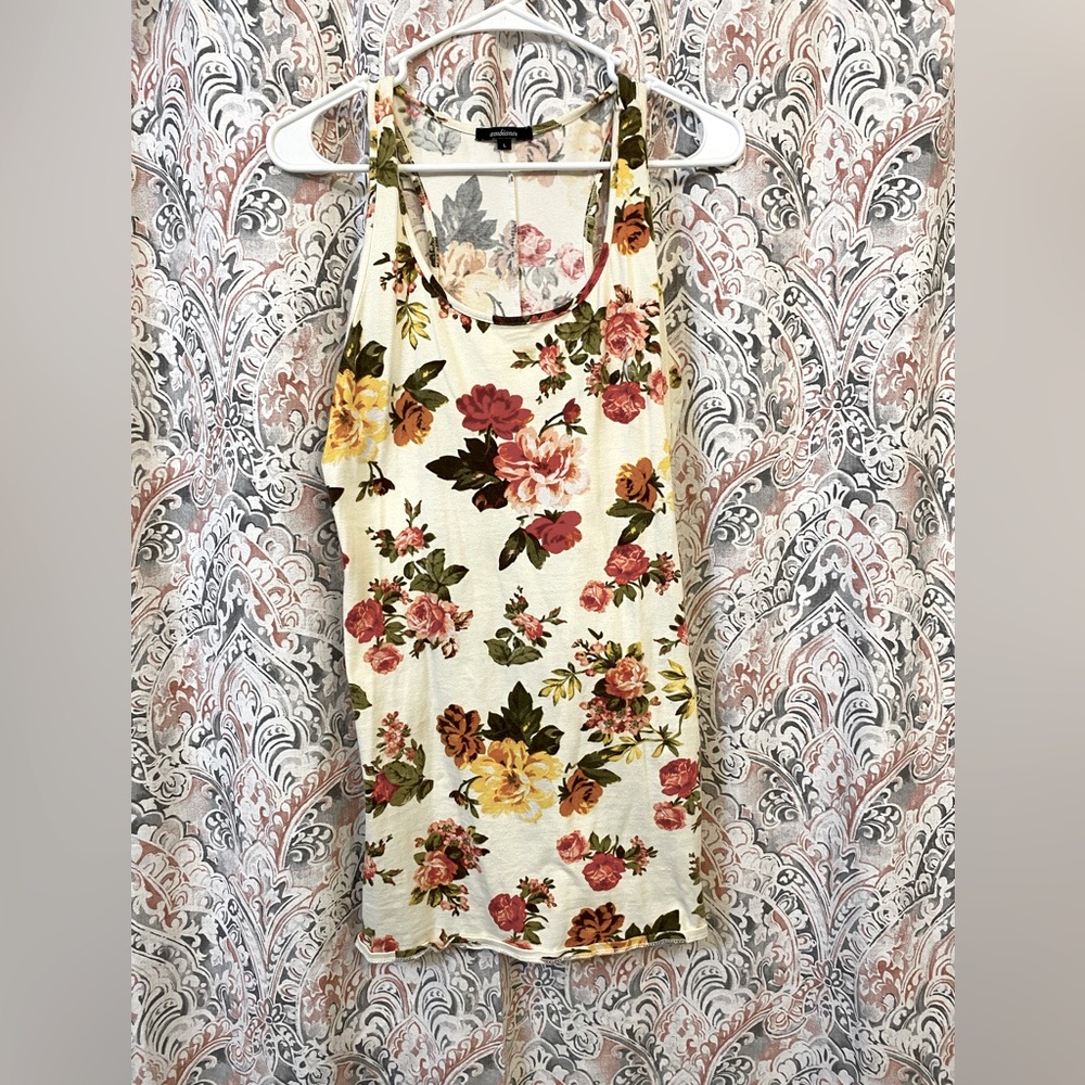 Cute body dress spaghetti strap with floral print